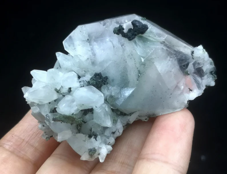 53mm 47g Calcite on matrix, Natural Mineral Specimen from China B4034