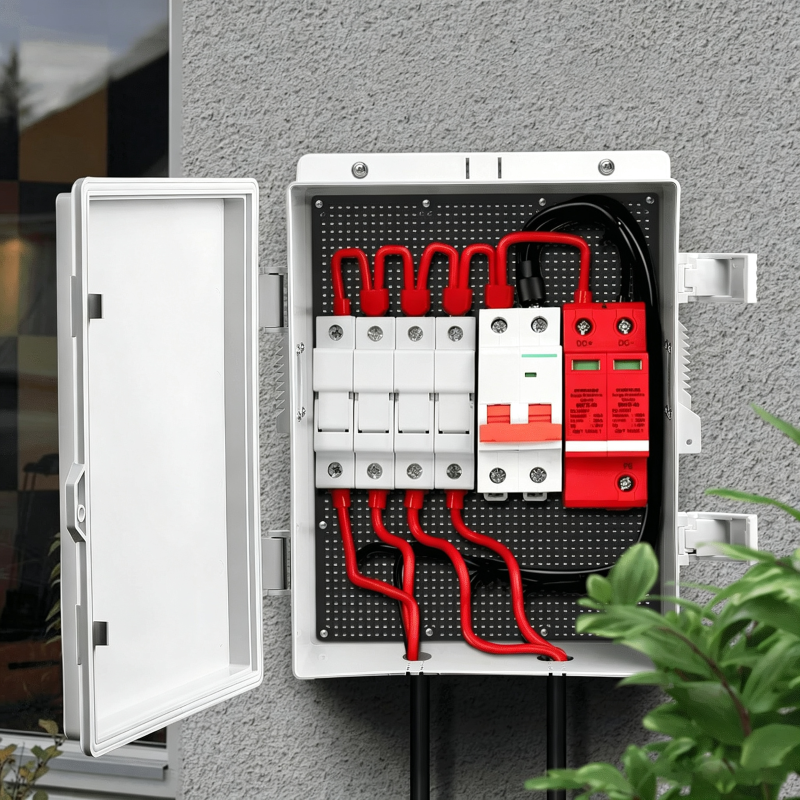 Outdoor Electrical Junction Box, ABS Water Resistant Enclosure with Internal Mounting Panel & Hinged Cover, H Series