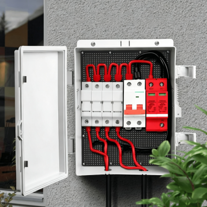 Outdoor Electrical Junction Box, ABS Water Resistant Enclosure with Internal Mounting Panel & Hinged Cover, H Series