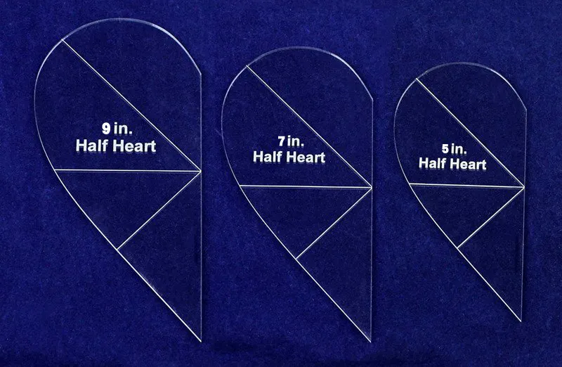 Heart Pattern Quilting & Patchwork Template