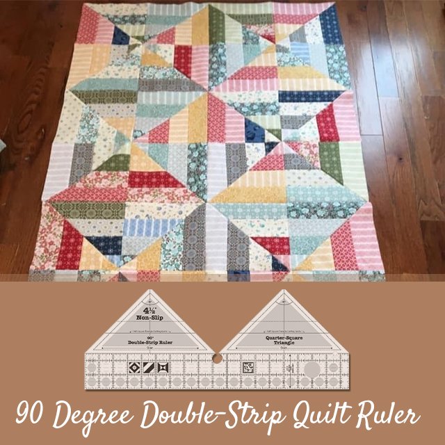 90° Degree Double-Strip Quilt Ruler