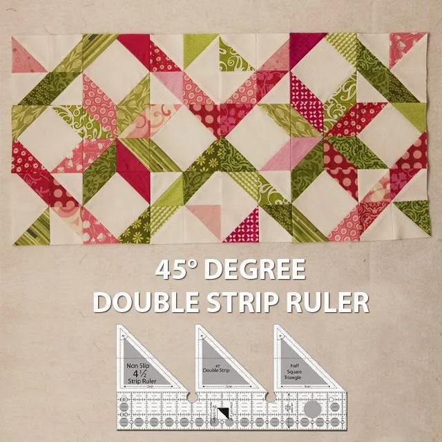 45° Degree Double Strip Ruler