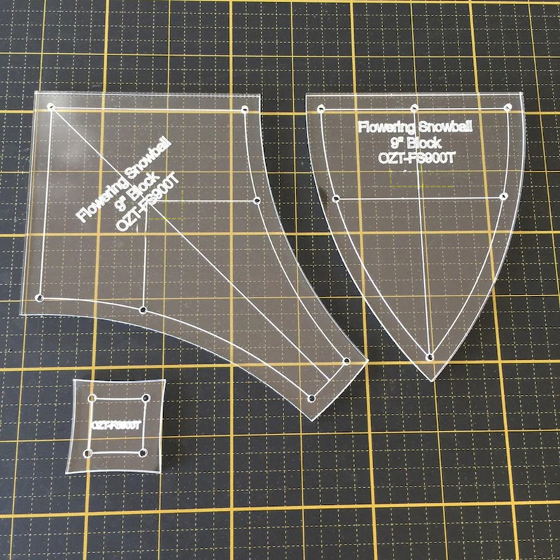 Flowering Snowball Patchwork Template Set
