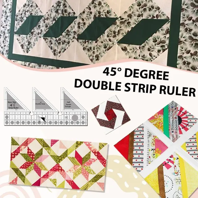 45° Degree Double Strip Ruler