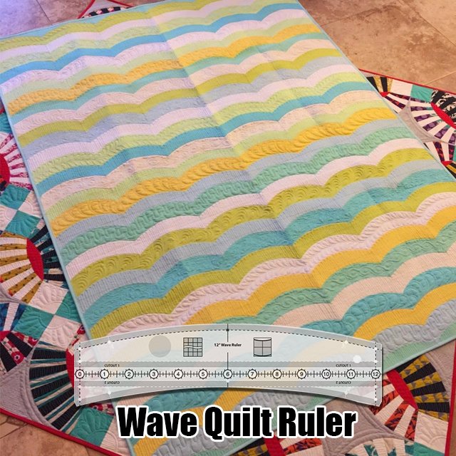 Wave Quilt Ruler - With Instructions