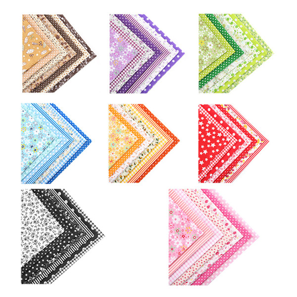 56 Pcs 10 x 10 Inch Multi-Color Square Cotton Fabric