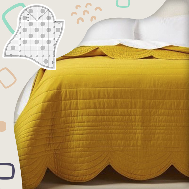 Scallop Quilting Template