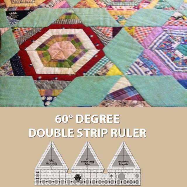 60° Degree Double Strip Ruler