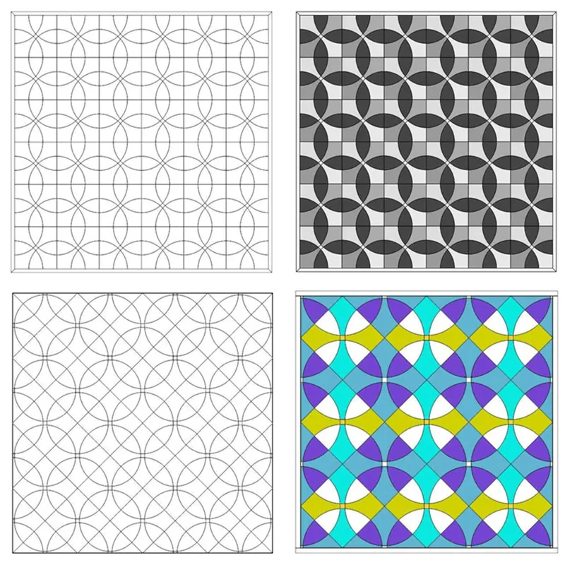 Flowering Snowball Patchwork Template Set