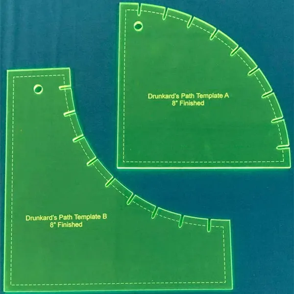 Drunkard's Path Patchwork Template Sets
