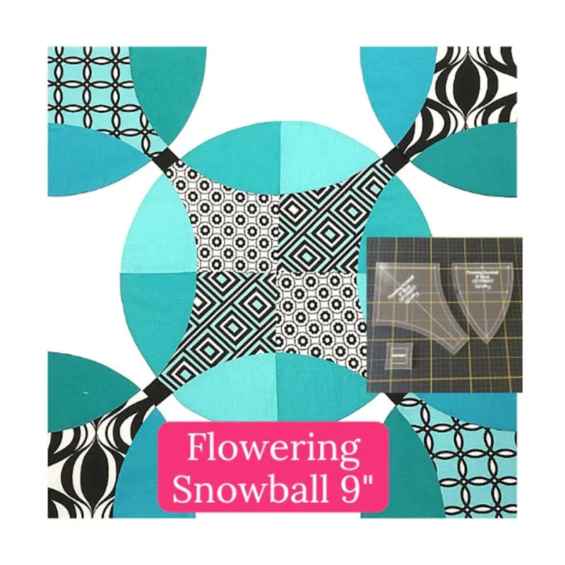 Flowering Snowball Patchwork Template Set