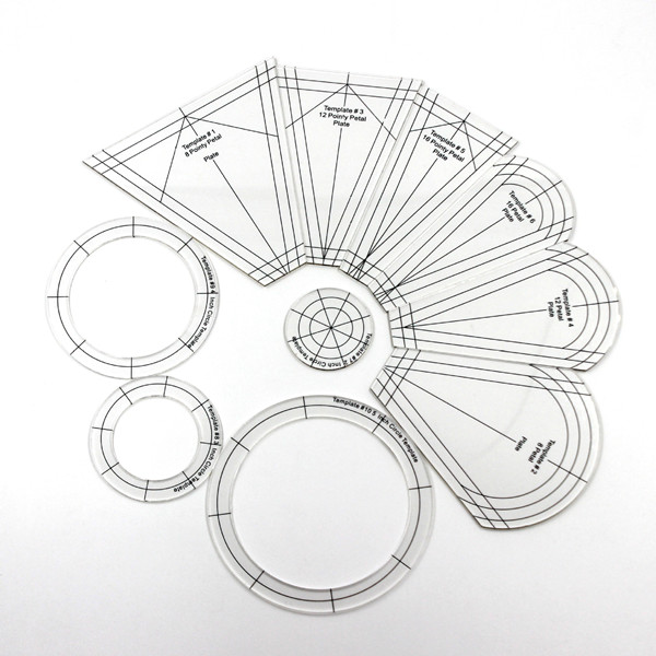Dresden Quilting & Patchwork Template Set (10PCS)