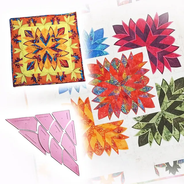 Cleopatra's Fan Quilt & Patchwork Template Set