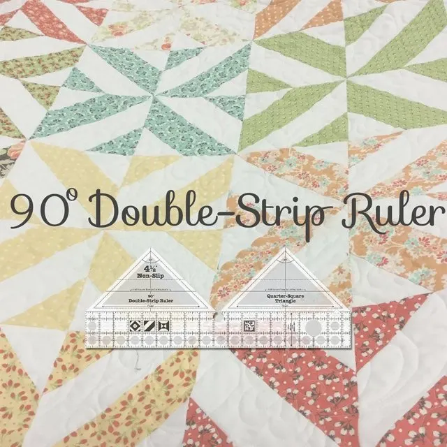 90° Degree Double-Strip Quilt Ruler