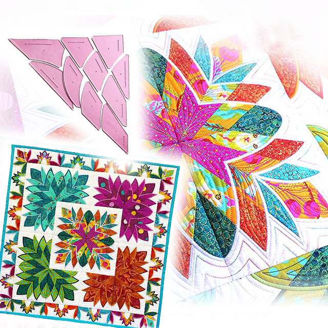 Cleopatra's Fan Quilt & Patchwork Template Set