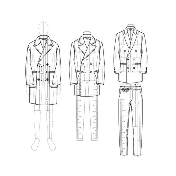 Fashion Sketching Dress Design Templates Ruler Set