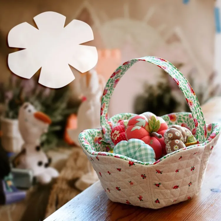 Lovely Flower Bowl Pattern Template-With Instructions