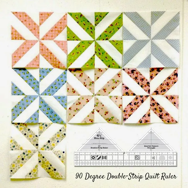90° Degree Double-Strip Quilt Ruler