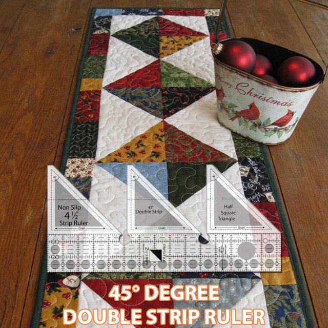 45° Degree Double Strip Ruler