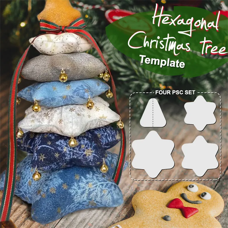 Christmas tree template（4PCS）