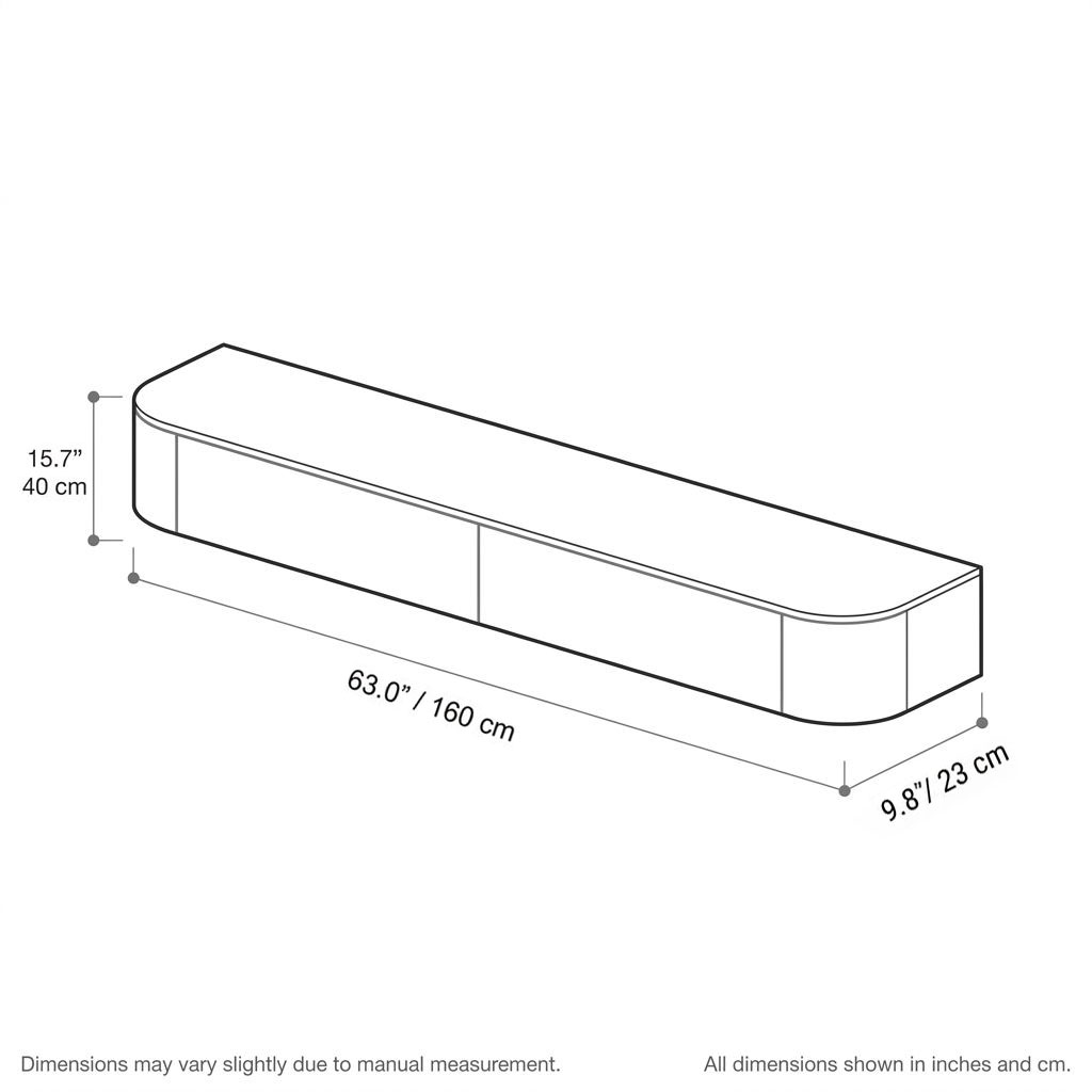 Wall Mounted Solid Wood TV Stand with Cabinet Storage（副本产品）
