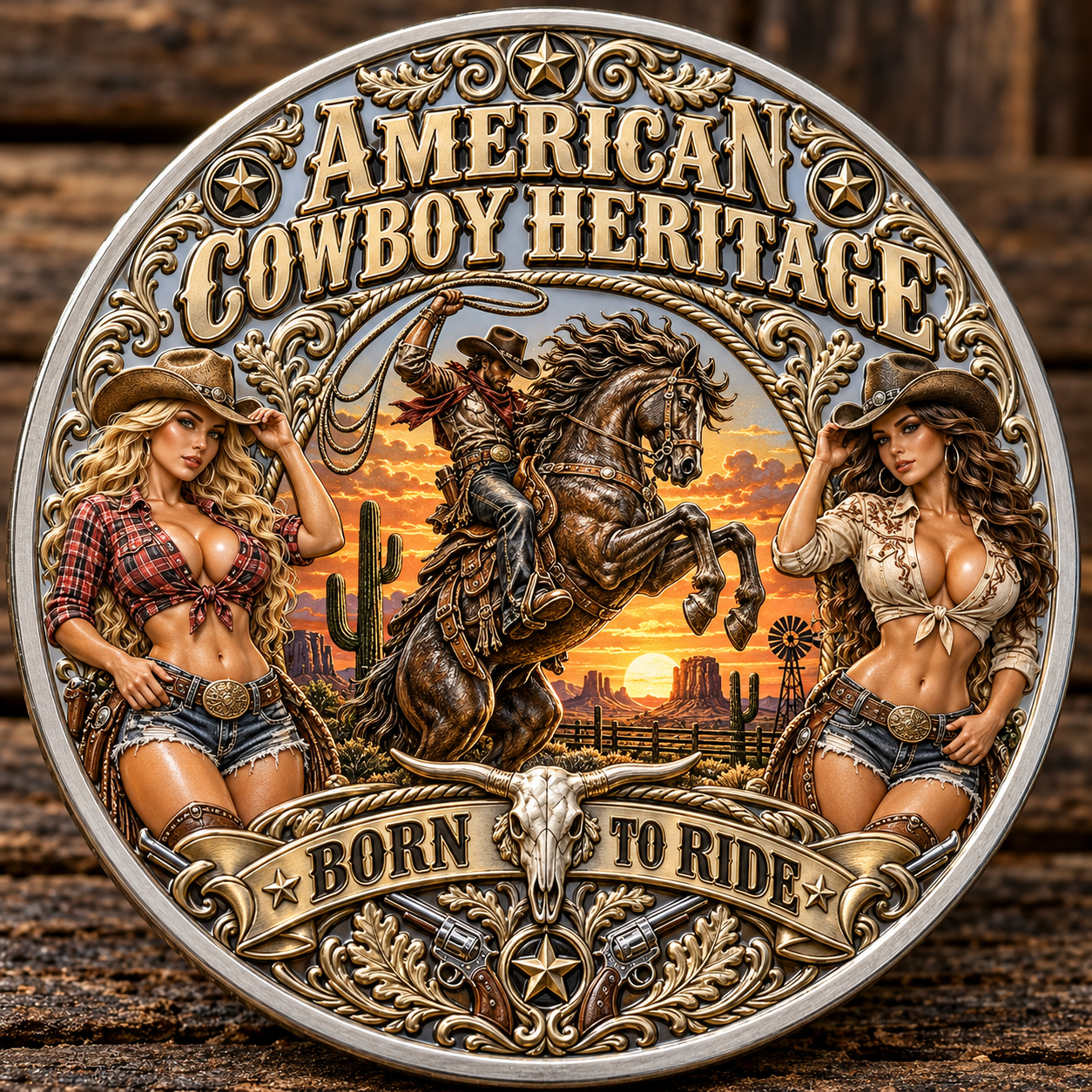 🤠 American Cowboy Heritage Commemorative Coin（Gift box included）