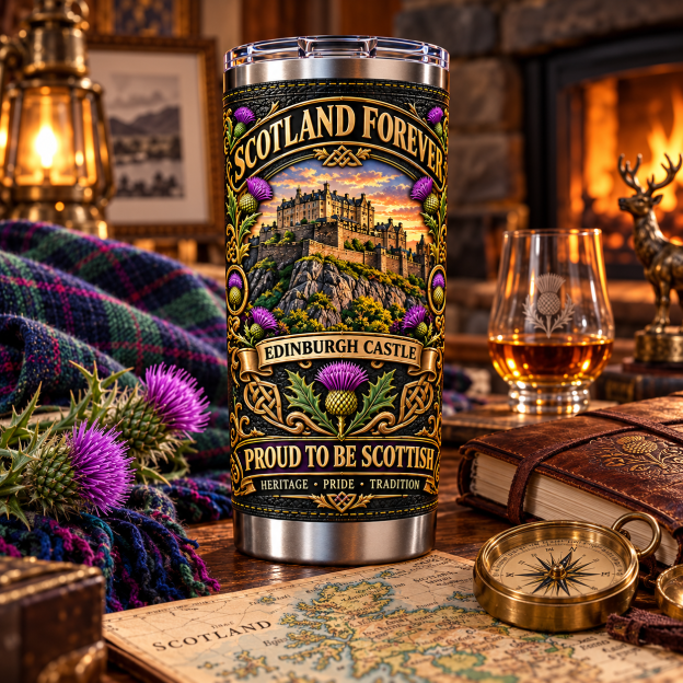 Scotland Heritage “Scotland Forever” Insulated Travel Tumbler