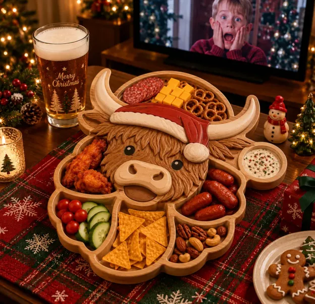 🎅 CHRISTMAS SPECIAL — Festive Character Divided Serving Platter