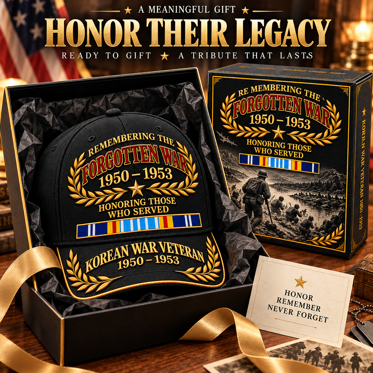 🎖️ Korean War Veteran Commemorative Cap — Remembering The Forgotten War