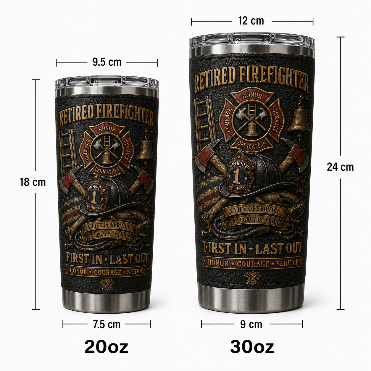 🚨 Retired Public Safety & Emergency Service Professionals Tribute Tumbler Collection