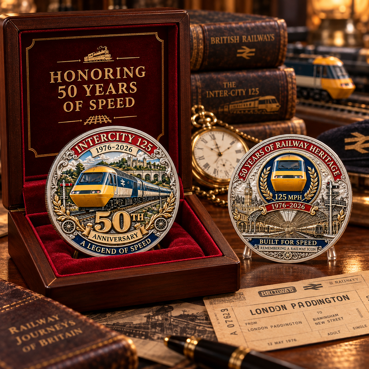 🚆 InterCity 125 50th Anniversary Commemorative Challenge Coin