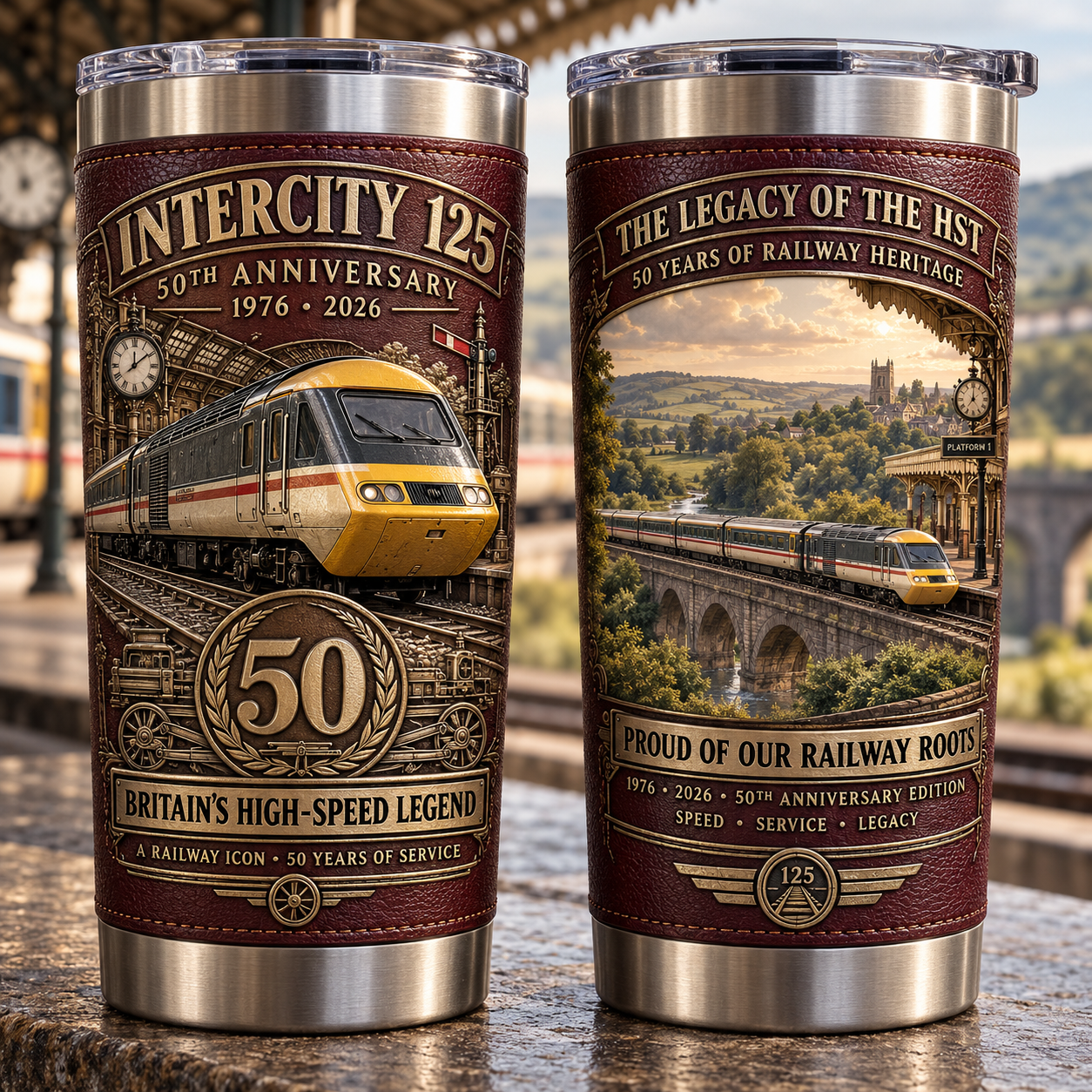 InterCity 125 50th Anniversary “Britain’s High-Speed Legend” Railway Heritage Insulated Travel Tumbler