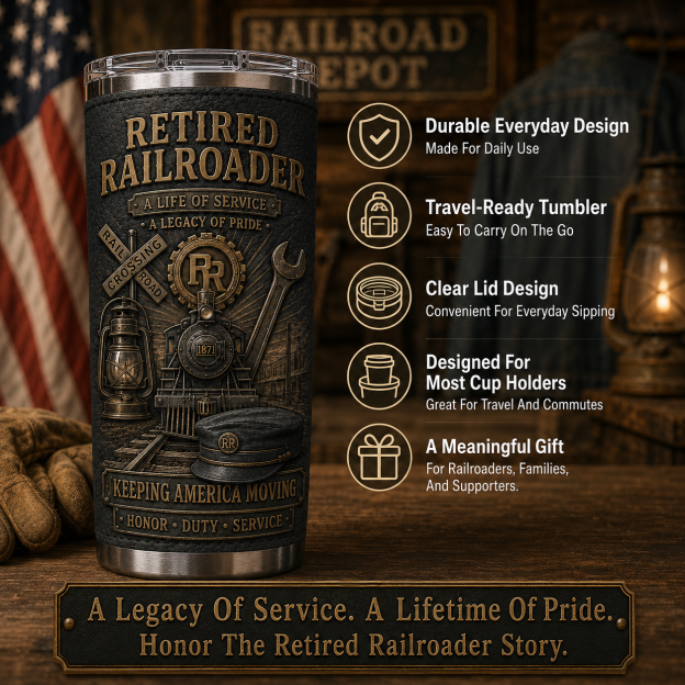 🇺🇸 American Workforce Legacy Retired Professionals Tribute Tumbler Collection