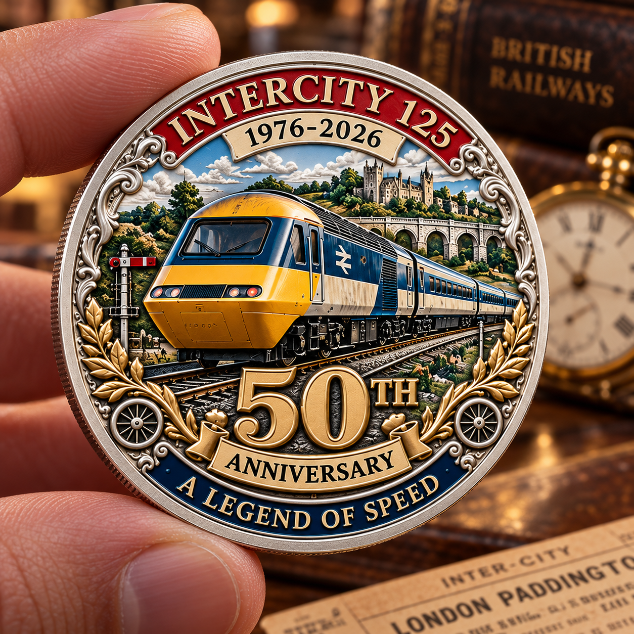 🚆 InterCity 125 50th Anniversary Commemorative Challenge Coin
