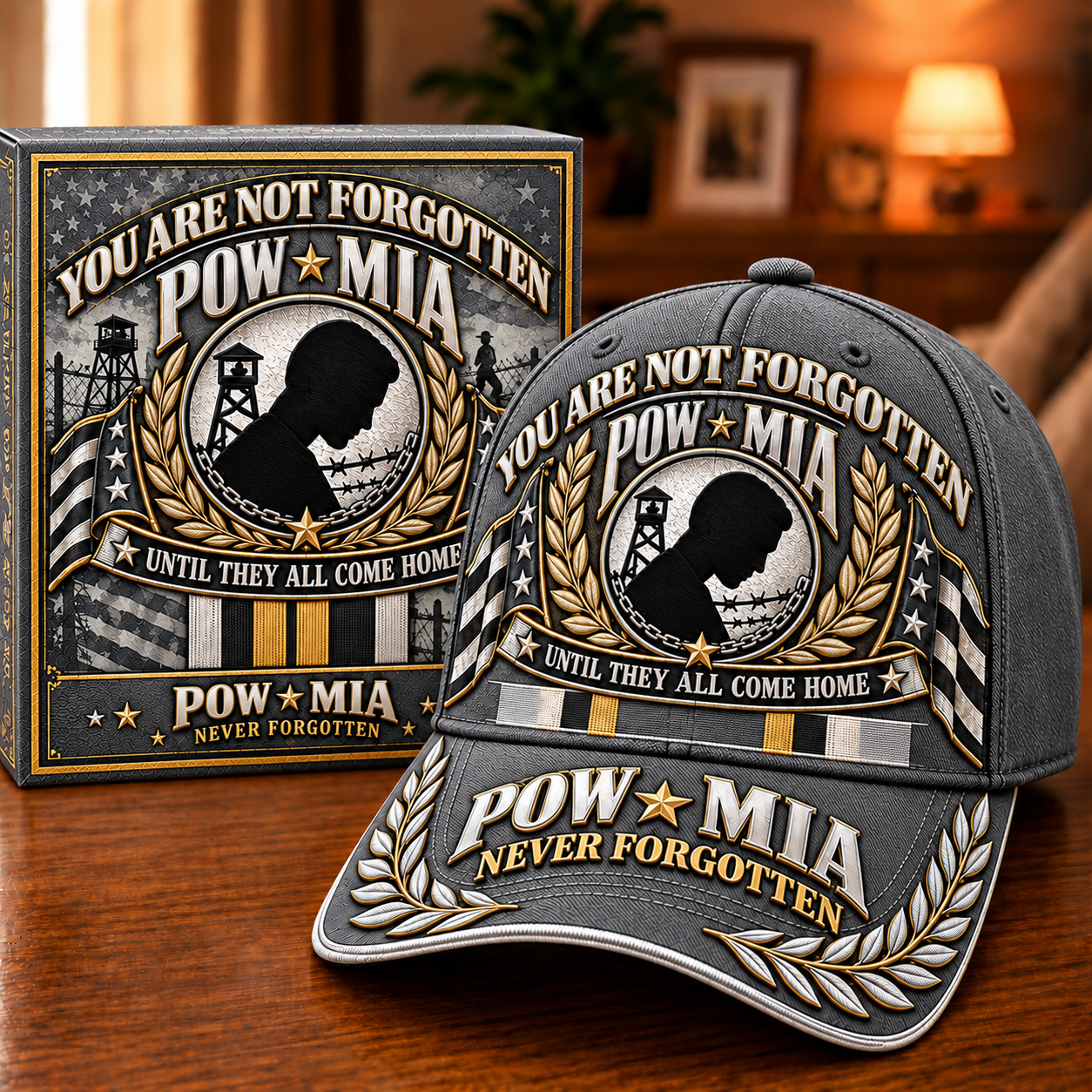 🎖️ POW / MIA Memorial Commemorative Cap — You Are Not Forgotten