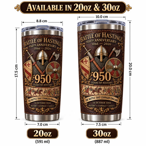 Battle of Hastings 960th Anniversary “The Battle That Changed England” Heritage Insulated Travel Tumbler