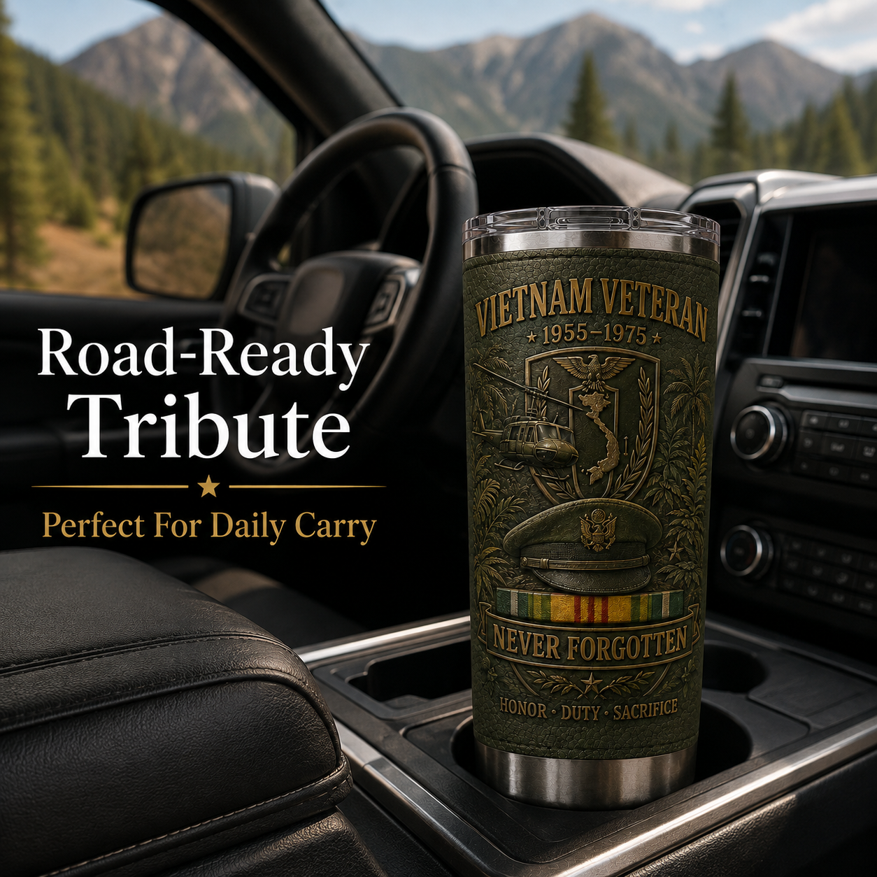 🇺🇸 U.S. Military Veteran War Era Tribute Tumbler Collection