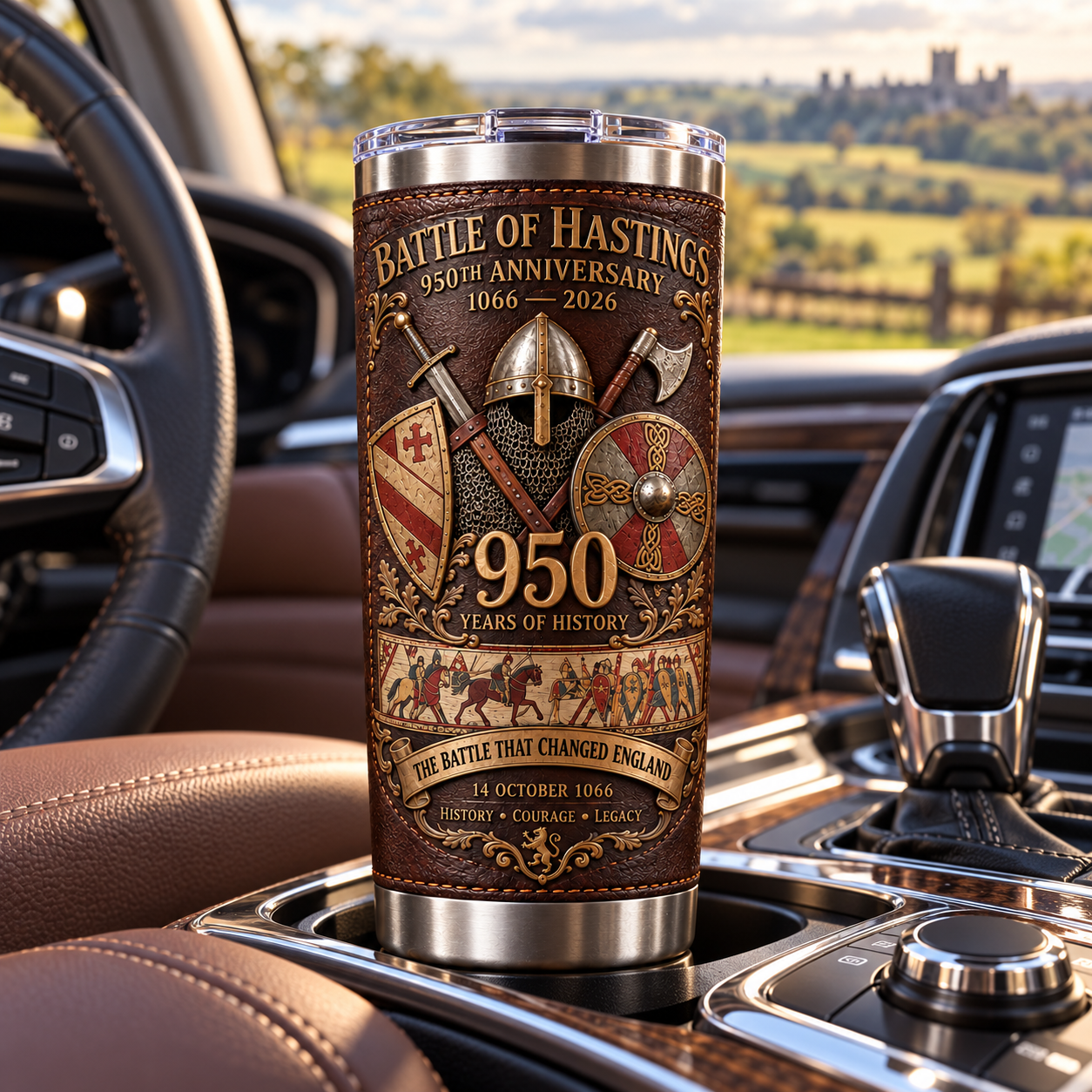 Battle of Hastings 960th Anniversary “The Battle That Changed England” Heritage Insulated Travel Tumbler