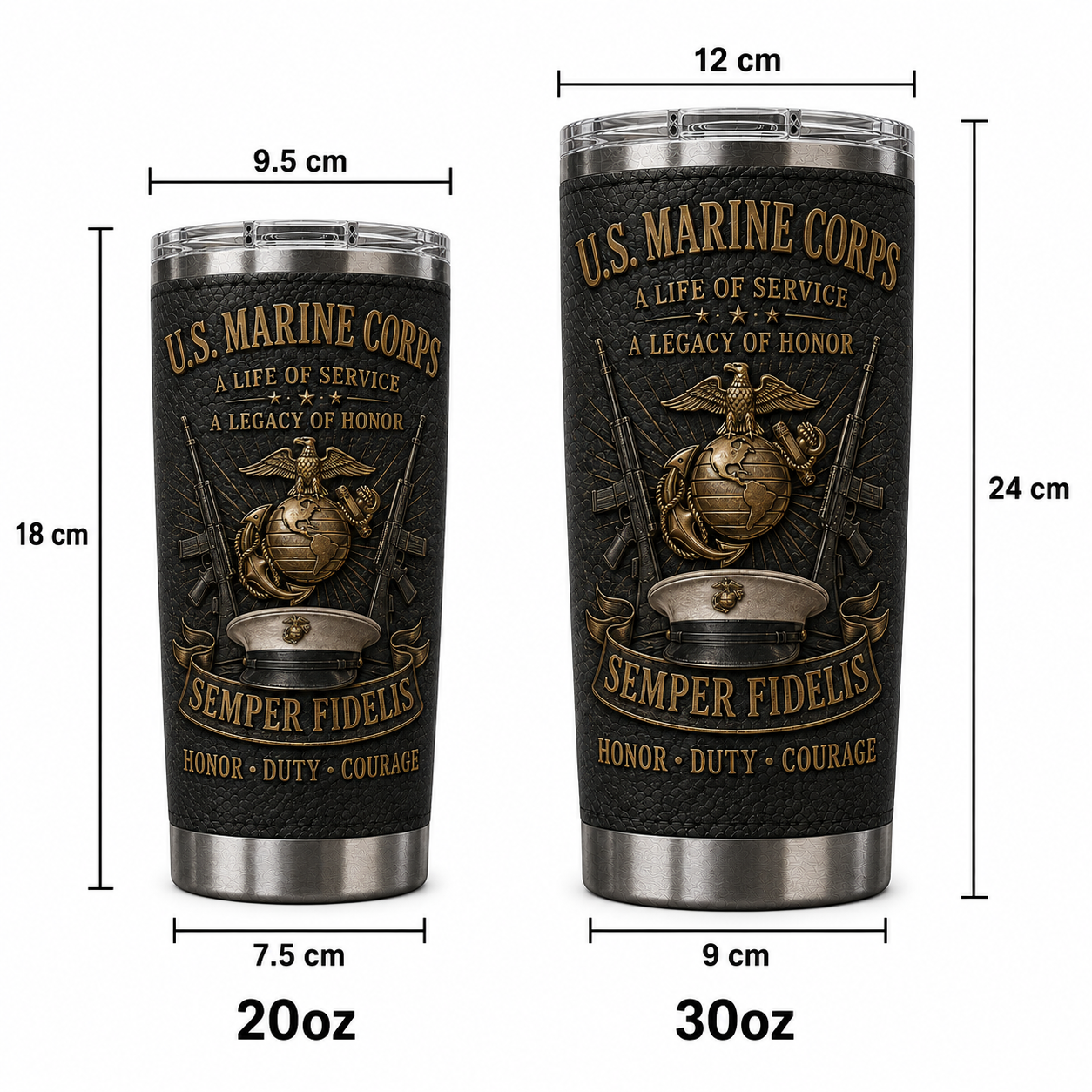 🇺🇸 U.S. Military Service & Heritage Tribute Tumbler Collection