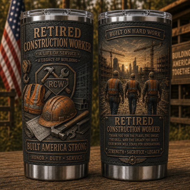 🇺🇸 American Workforce Legacy Retired Professionals Tribute Tumbler Collection