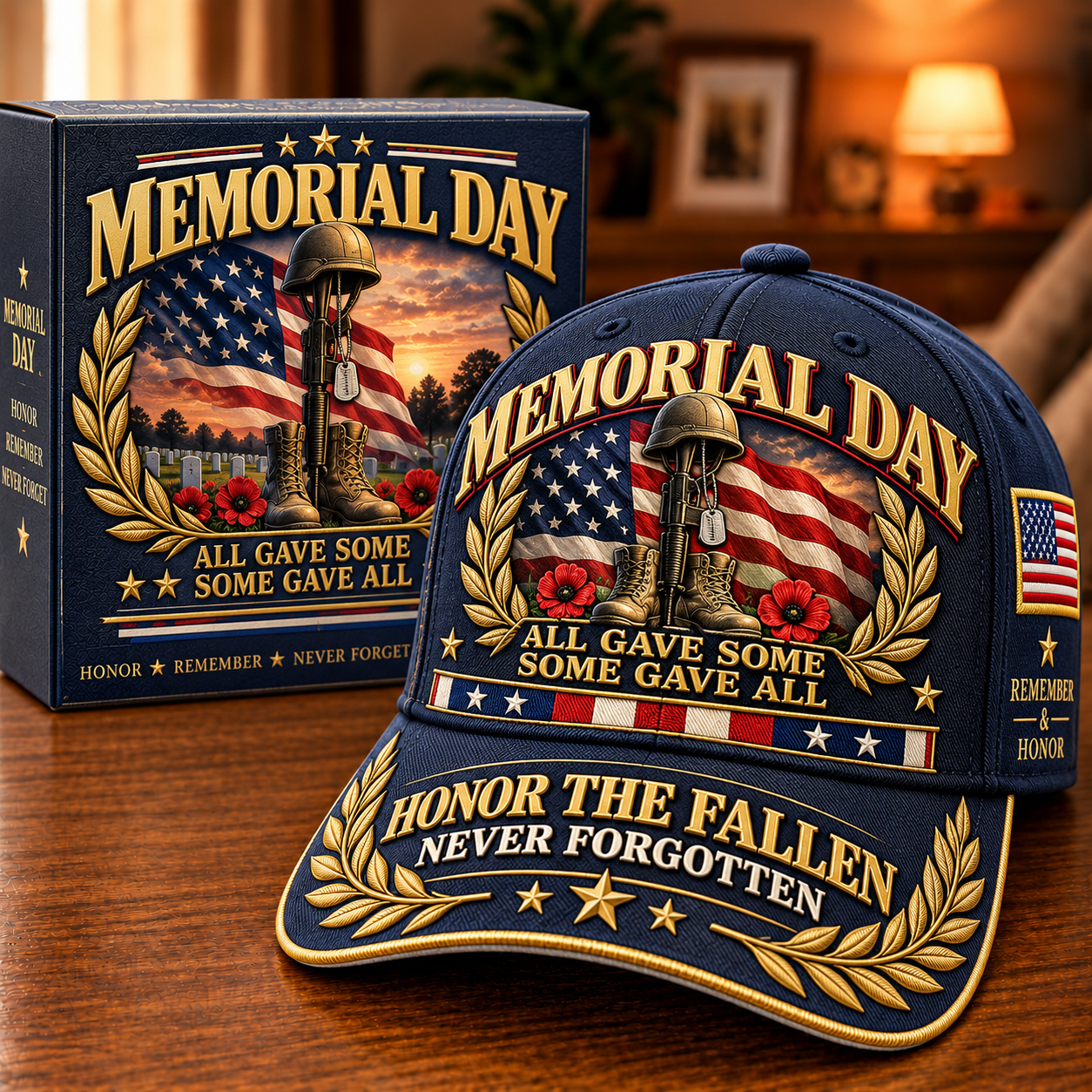 🇺🇸 Memorial Day Honor The Fallen Commemorative Cap