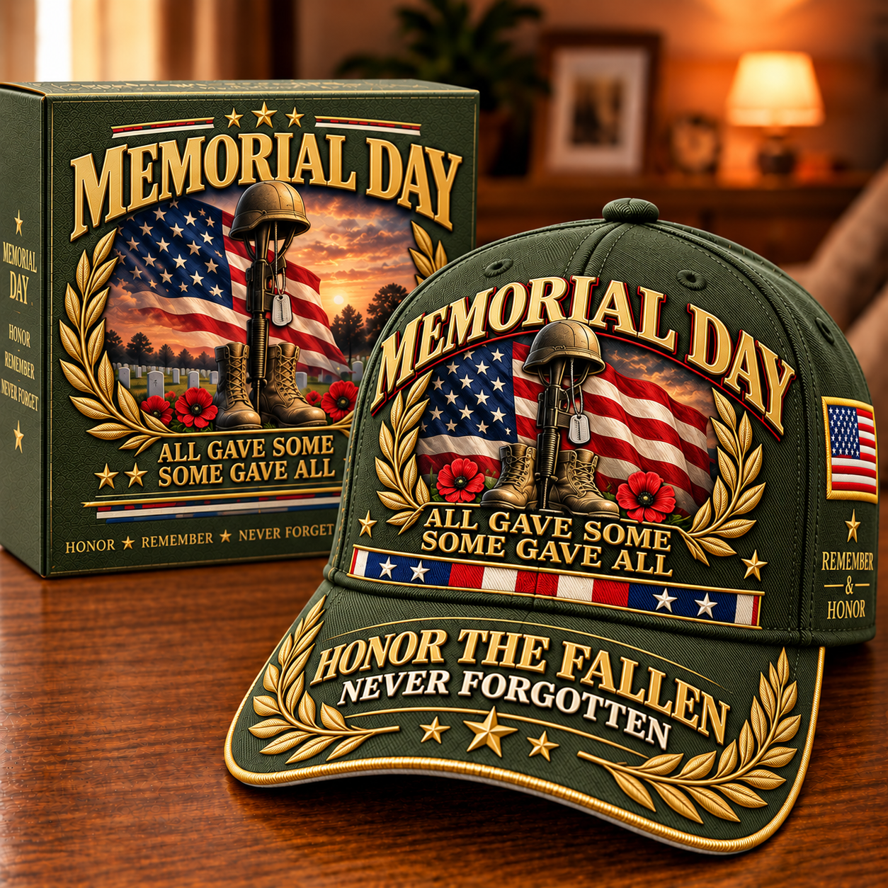 🇺🇸 Memorial Day Honor The Fallen Commemorative Cap