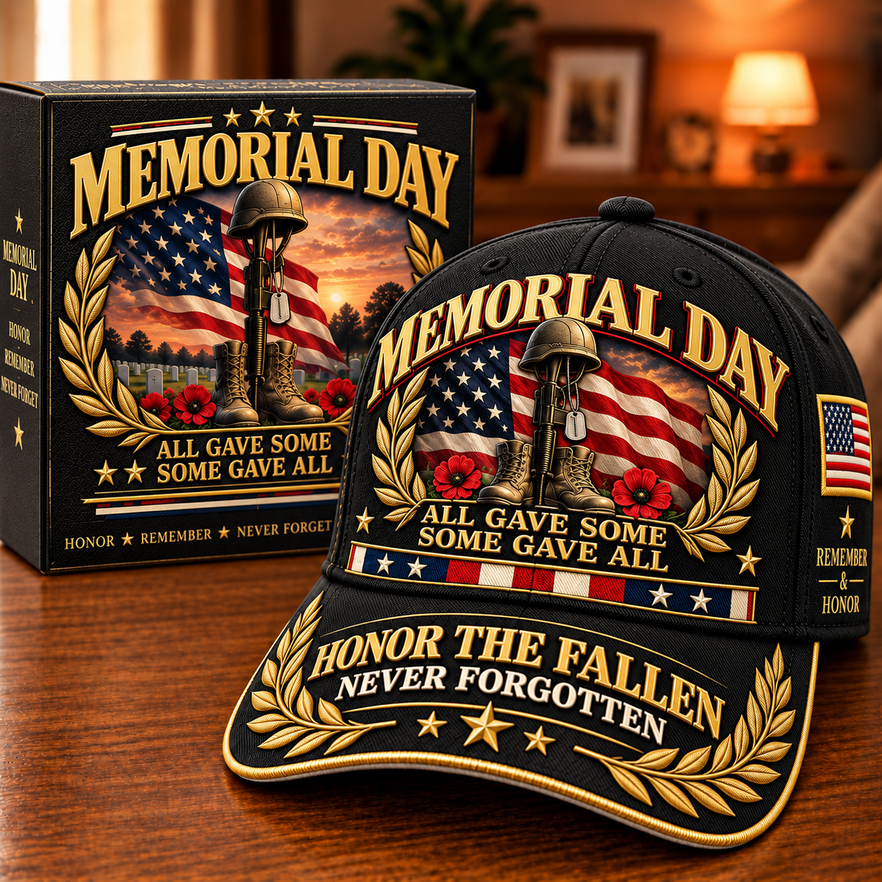 🇺🇸 Memorial Day Honor The Fallen Commemorative Cap