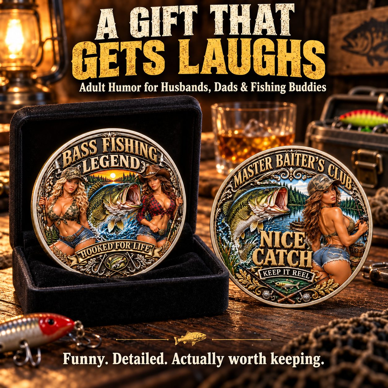 🎣 Bass Fishing Legend Commemorative Coin（Gift box included）