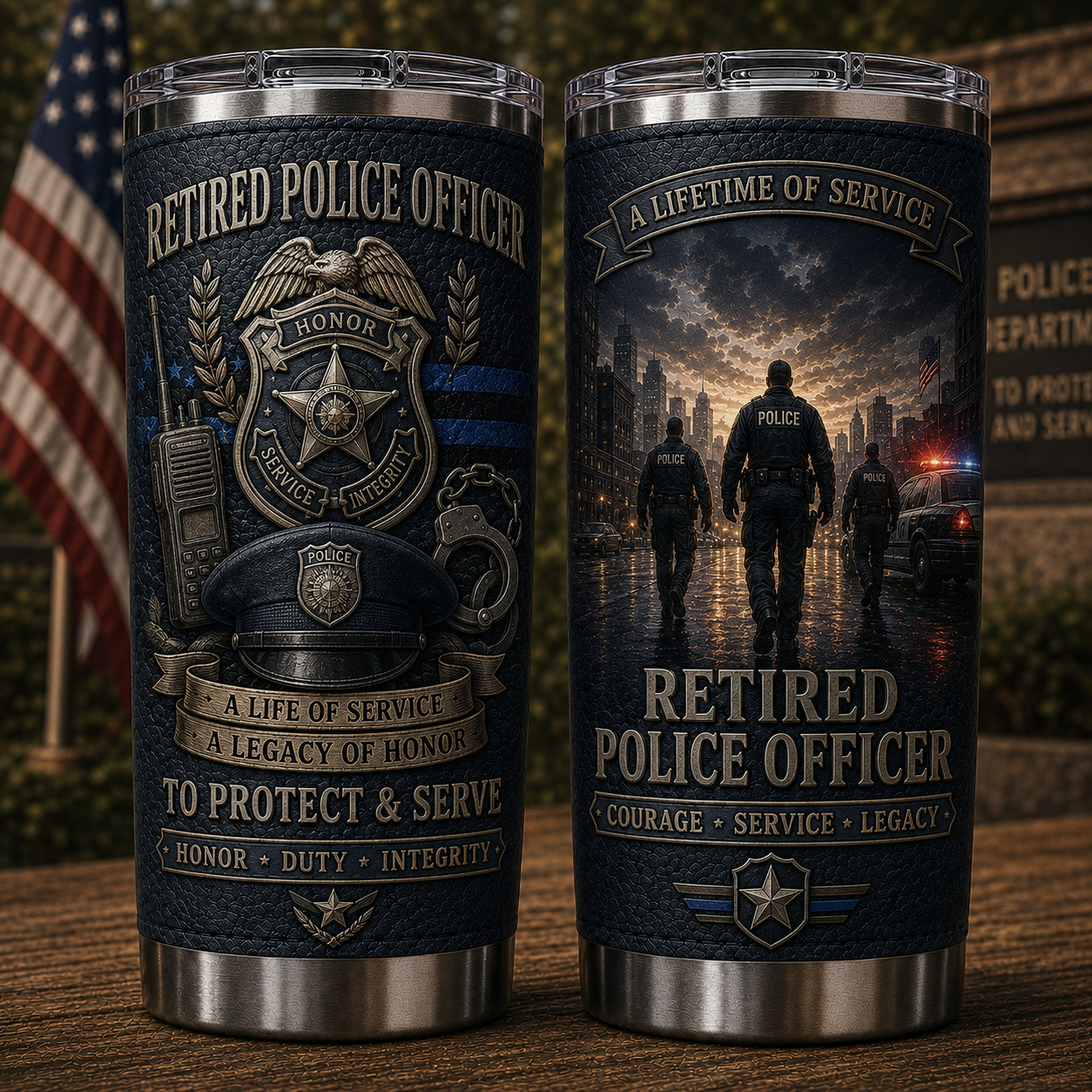 🚨 Retired Public Safety & Emergency Service Professionals Tribute Tumbler Collection