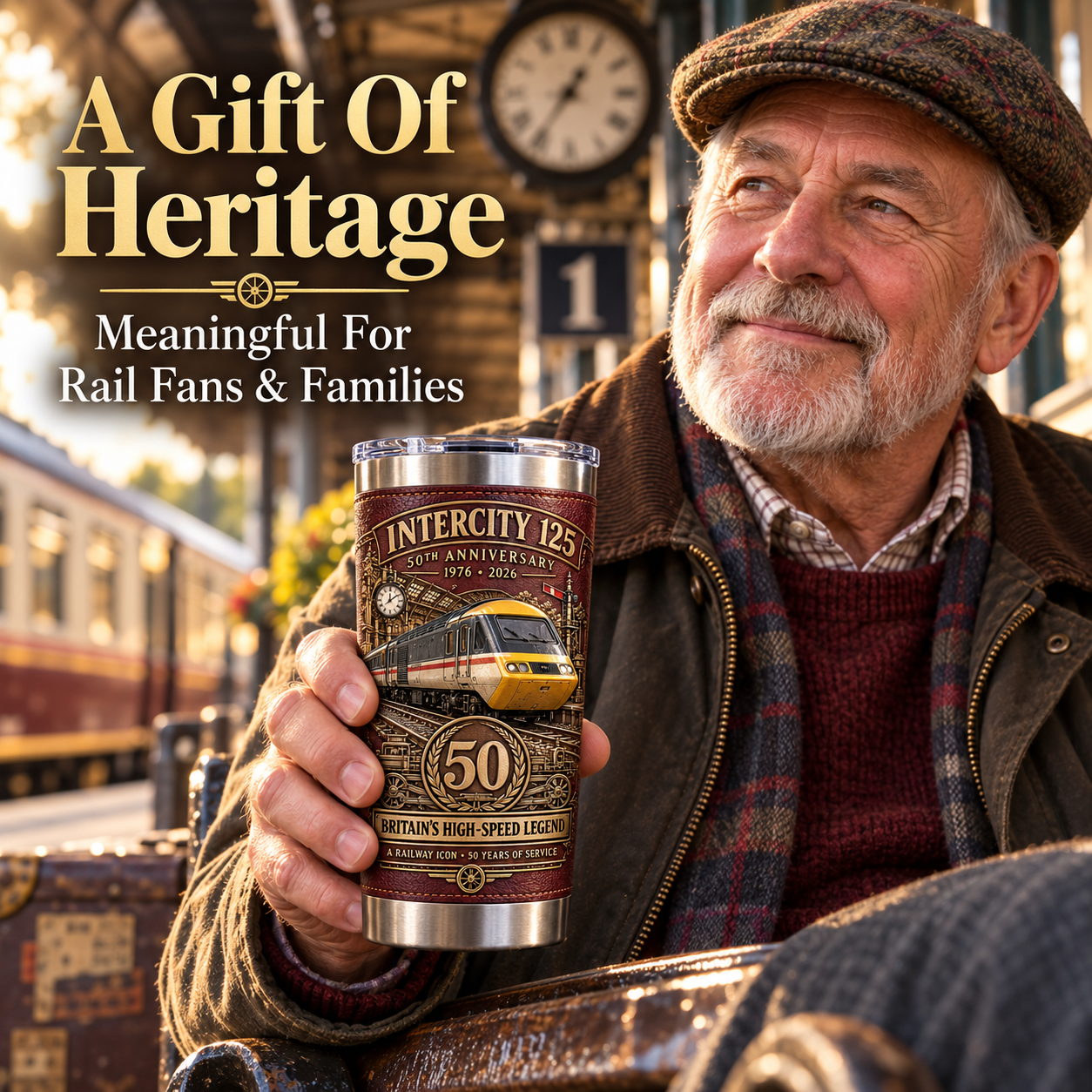InterCity 125 50th Anniversary “Britain’s High-Speed Legend” Railway Heritage Insulated Travel Tumbler