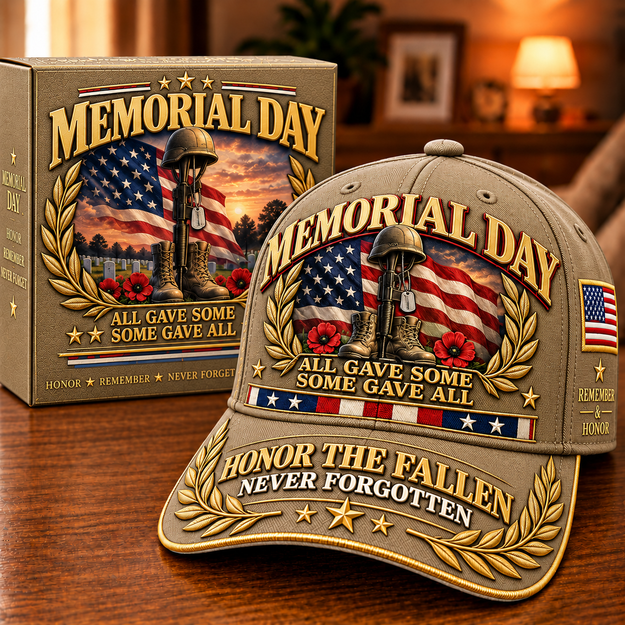 🇺🇸 Memorial Day Honor The Fallen Commemorative Cap