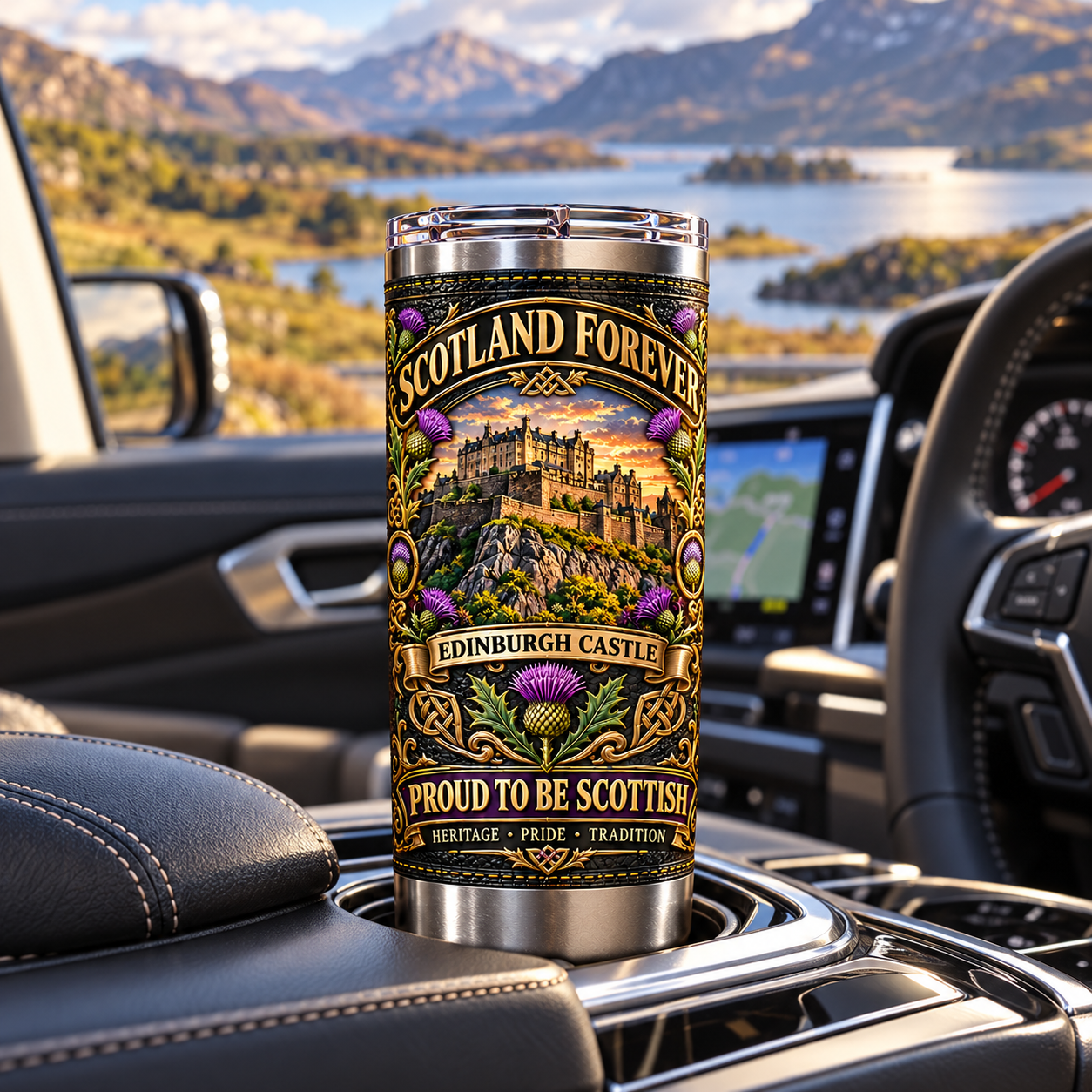 Scotland Heritage “Scotland Forever” Insulated Travel Tumbler