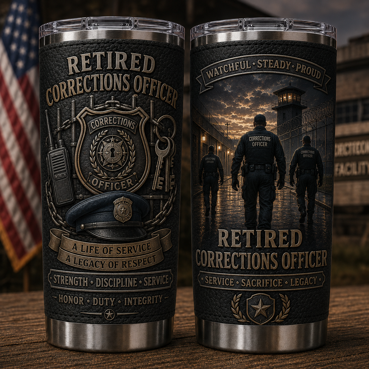 🚨 Retired Public Safety & Emergency Service Professionals Tribute Tumbler Collection