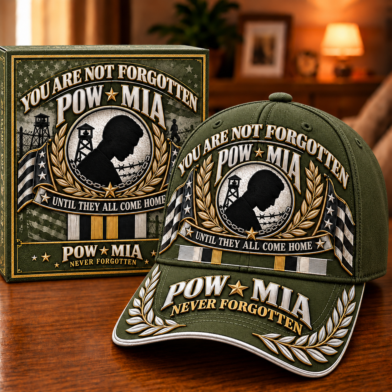 🎖️ POW / MIA Memorial Commemorative Cap — You Are Not Forgotten